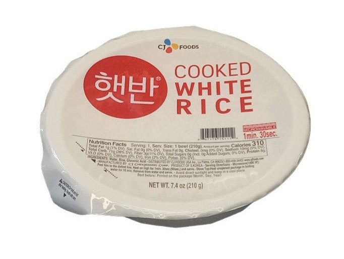CJ Hetban Cooked White Rice Extra Portion Microwavable 210g – SIJANG ...