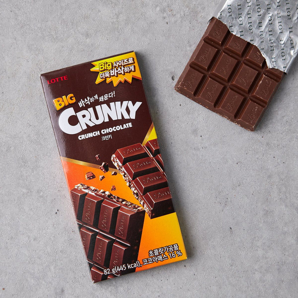 (PROMO) Lotte CRUNKY Crunch Chocolate 82g
