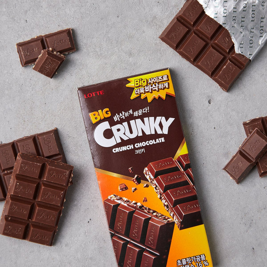 (PROMO) Lotte CRUNKY Crunch Chocolate 82g