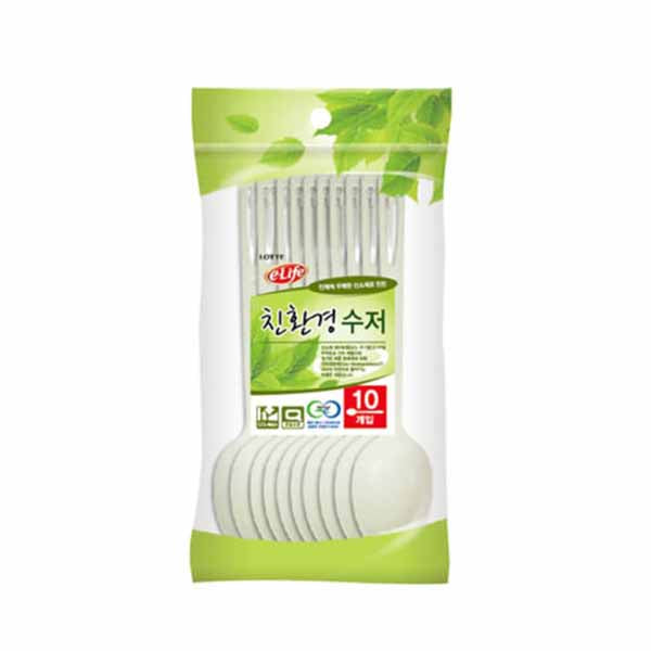 Lotte Eco-Friendly Disposable Spoon (10pcs)