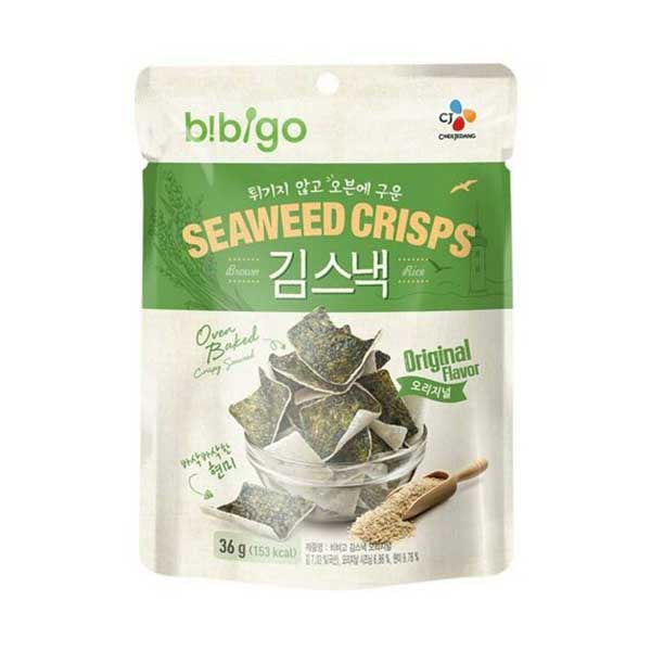 (PROMO) CJ Bibigo Seaweed Crisps Snack (Original Flavor) 36g - SIJANG MART - #1 Online Korean Grocery Delivery Metro Manila