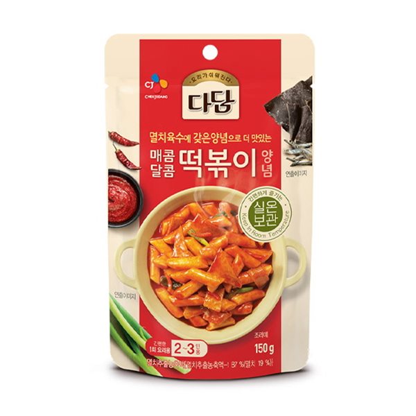 CJ DADAM Sweet & Spicy Tteokbokki (Topokki) Sauce 150g