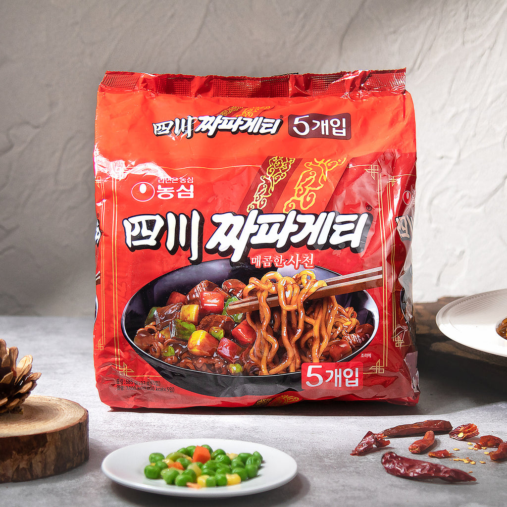 Sichuan Nongshim Chapaghetti (5pcs) - SIJANG MART - #1 Online Korean Grocery Delivery Metro Manila