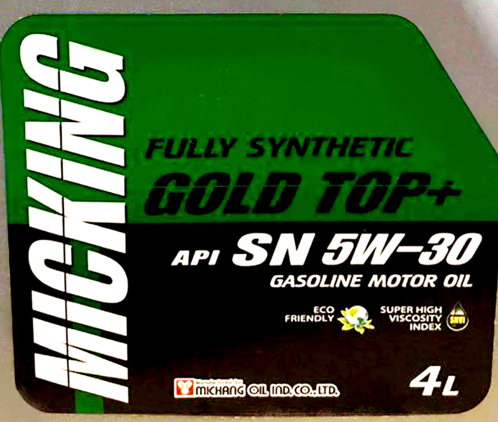 MICKING GOLD TOP+ SN 5W30/GF-5/PAO (for Gasoline) 4L