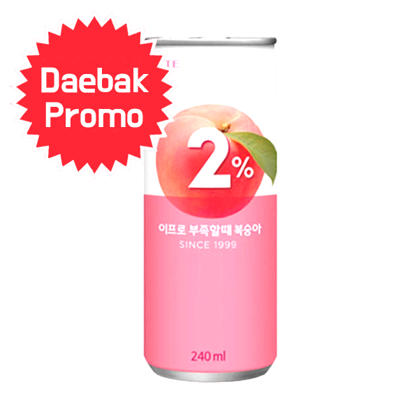 (CLEARANCE) Lotte 2% Refreshing Near Water (Peach) 240ml (exp 04/29/2021) - SIJANG MART - #1 Online Korean Grocery Delivery Metro Manila