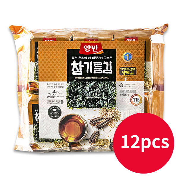 (PROMO) Dongwon Yangban Sesame Oil Laver (5g*12pcs) - SIJANG MART - #1 Online Korean Grocery Delivery Metro Manila