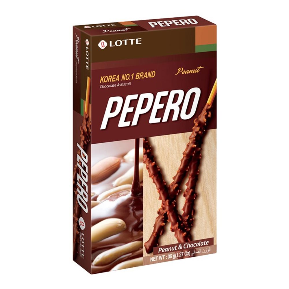 Lotte Pepero (Peanut & Chocolate) 36g