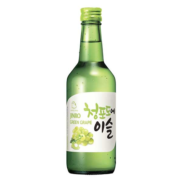 Jinro Chamisul Soju (Green Grape) 13% Alc. 360ml