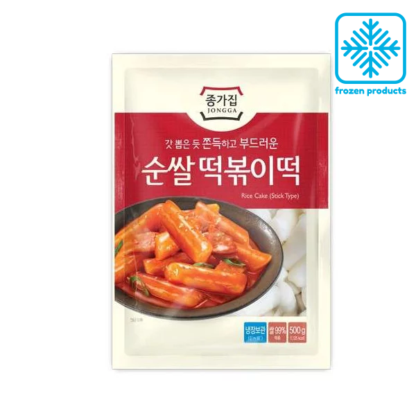Jongga Tteokbokki Rice Cake 500g (rice cake only)