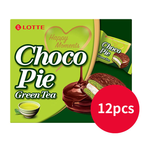Lotte Choco Pie Matcha Green Tea (12pcs pack) 336g