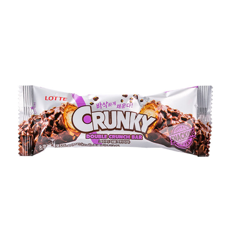 (PROMO) Lotte CRUNKY Bar Combo (Cookie & Cream + Double Crunch) - SIJANG MART Korean Grocery Delivery Metro Manila